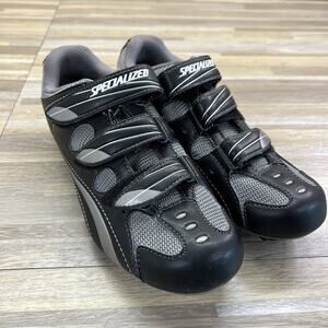 NWOT Specialized Spirita RD Women Cycling Shoes Size 7 Black Grey Clip On -8O645